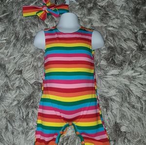 rainbow rompers